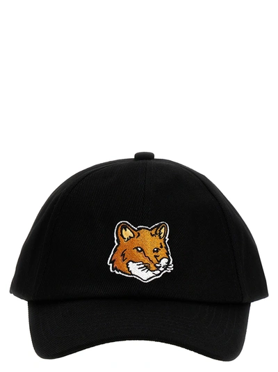 Maison Kitsuné Large Fox Head Hats Black