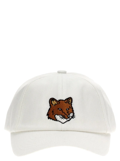 Maison Kitsuné Large Fox Head Hats White
