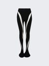 Mugler Spiral-design Leggings