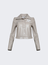 Courrèges Reedition Vinyl Jacket In Mastic Grey