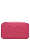 DOLCE & GABBANA LOGO CROSSBODY BAG CROSSBODY BAGS FUCHSIA