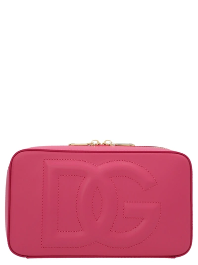 Dolce & Gabbana Logo Crossbody Bag In Fucsia