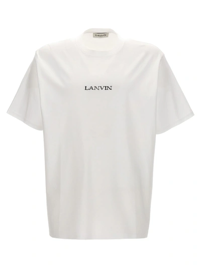 Lanvin Logo Embroidery T-shirt In White