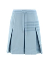 Thom Browne Mini Skirt With Iconic Stripe Detail