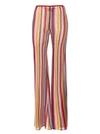 Missoni Multi Color Multicolor High-waisted Flared Trousers