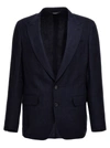 Dolce & Gabbana Men Black Stretch Wool Sicilia Tuxedo Blazer