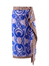 Dries Van Noten Sole Bis Silk Wrap Midi Skirt