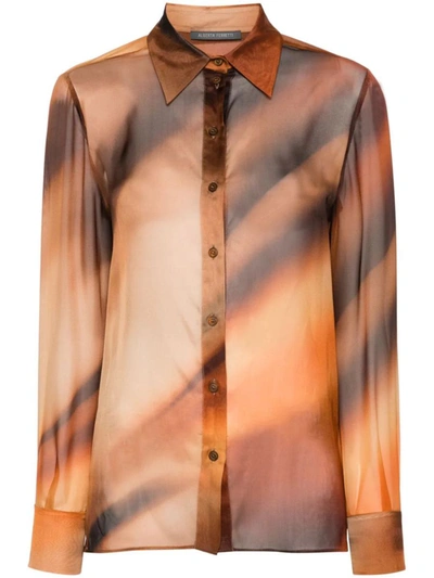 Alberta Ferretti Shirts In Brown