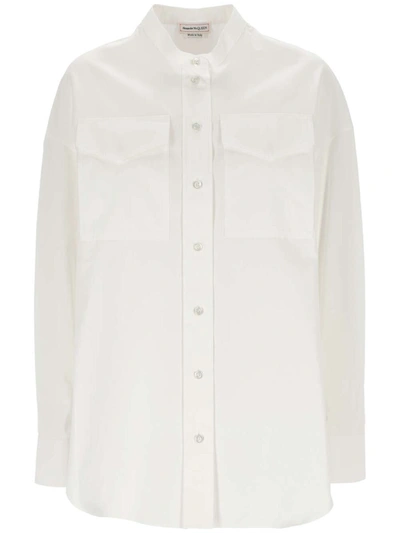 Alexander Mcqueen Shirts In Optical White