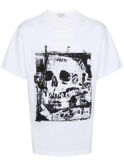 Alexander Mcqueen T-shirts And Polos In White / Black