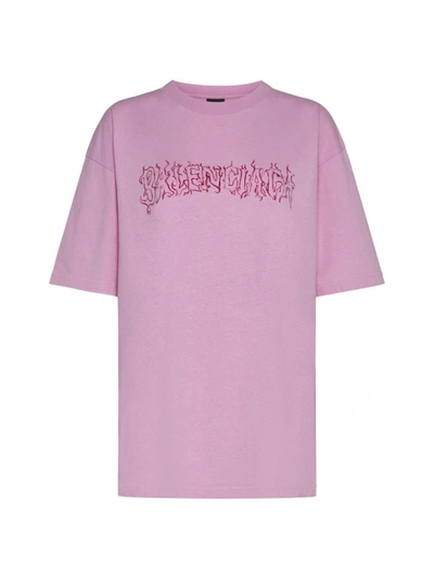 Balenciaga T-shirts And Polos In Pink/red