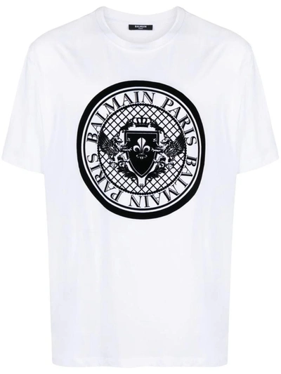 Balmain T-shirts And Polos In White