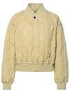 BURBERRY BURBERRY BEIGE NYLON BOMBER JACKET