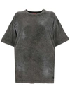 Diesel T-buxt Faded Metallic T-shirt In Washed Grey