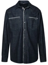 DOLCE & GABBANA DOLCE & GABBANA BLUE COTTON SHIRT