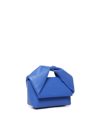 Jw Anderson Twister Midi Bag In Blue