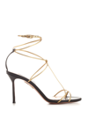 Aquazzura Roman Romance 85mm Sandals In Black