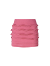 Blumarine Elastic Waist Skirt In Pink
