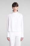 JIL SANDER SHIRT IN WHITE COTTON