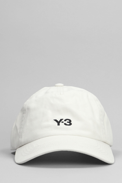 Y-3 Hats In Grey Cotton