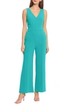 Maggy London Princess Seam Jumpsuit In Spectra Green
