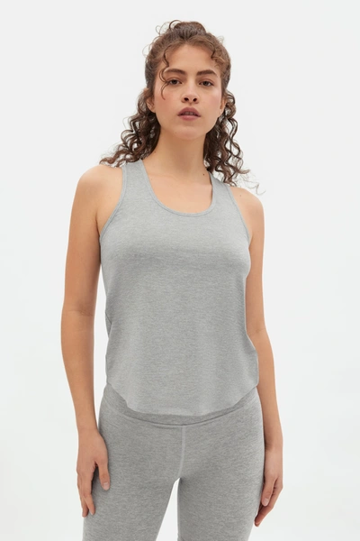 Girlfriend Collective Coyote Reset Relaxed Tank In Gray