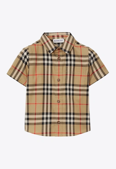 BURBERRY BABIES VINTAGE CHECK POPLIN SHIRT