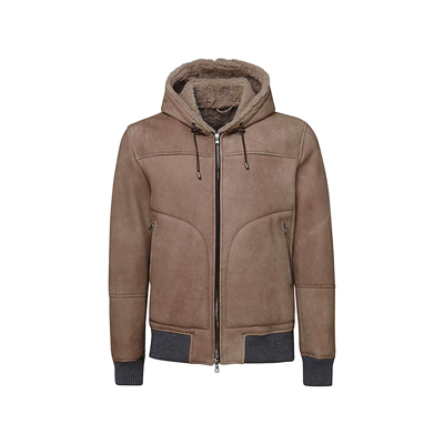Barba Napoli Barba Brown Leather Jacket