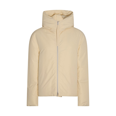 Jil Sander Down Jacket In Beis Claro