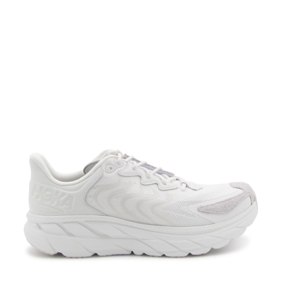 Hoka One One White Clifton Trainers