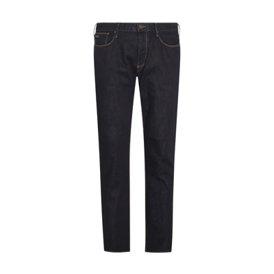 Emporio Armani Denim Blue Cotton Jeans