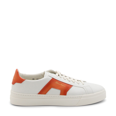 Santoni Sneakers White-orange