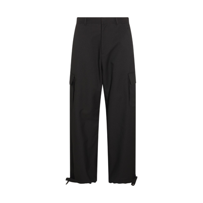 Off-white Black Wide-leg Cargo Trousers