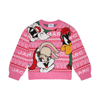 Marc Jacobs Looney Tunes Jacquard Sweater In Apricot