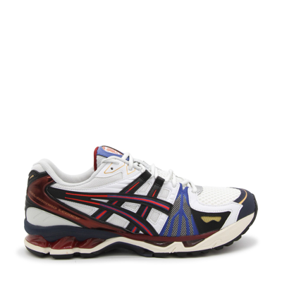 ASICS WHITE AND RED TECH GEL KAYANO LEGACY SNEAKERS