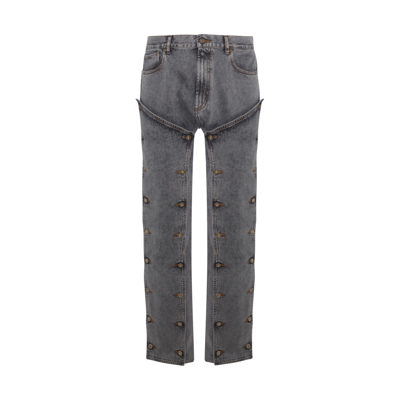 Y/project Vintage Black Denim Evergreen Jeans In Gray