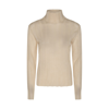 THE ROW ANTIQUE CREAM LINEN AND SILK BLEND SWEATER
