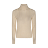 The Row Antique Cream Linen And Silk Blend Sweater In Antique Cream