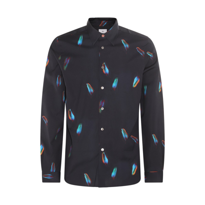 Ps By Paul Smith Navy Cotton Shirt