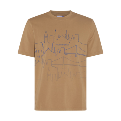 Jacob Cohen Sahara Beige Cotton Blend Grand Tour Istanbul T-shirt