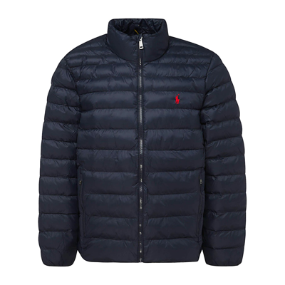 Polo Ralph Lauren Navy Blue Polo Pony Down Jacket In Collection Navy