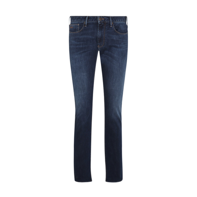 Emporio Armani Blue Cotton Jeans In Denim Blu Md