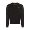 PS BY PAUL SMITH BLACK COTTON BLEND SWEATER