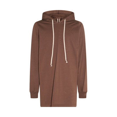Rick Owens Brown Cotton Sweatshirt