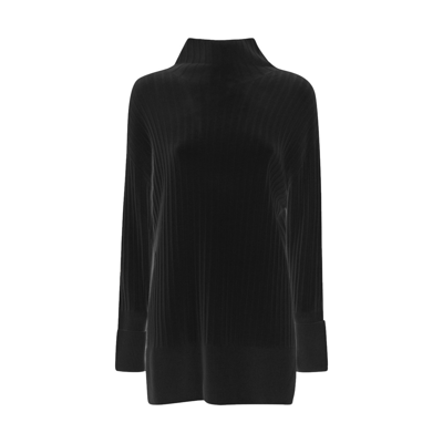 Antonelli Firenze Balck Wool Teano Sweater In Black