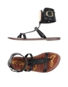 Sam Edelman Flip Flops In Black