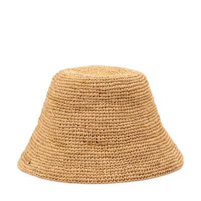 Ibeliv Natural Raffia Andao Hat In Brown