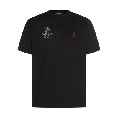 Undercover Black Embroidered T-shirt In Multicolor