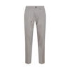 ELEVENTY GREY WOOL BLEND TROUSERS