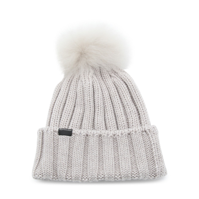 Woolrich Cable-knit Virgin-wool Beanie In Brown